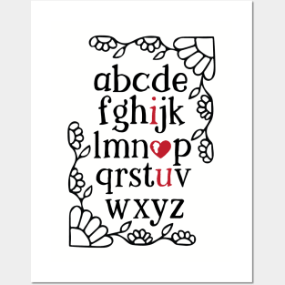 Love Alphabet Posters and Art